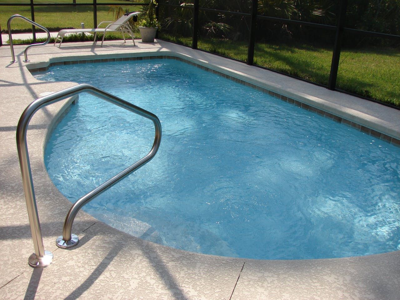 Backyard swimming pool